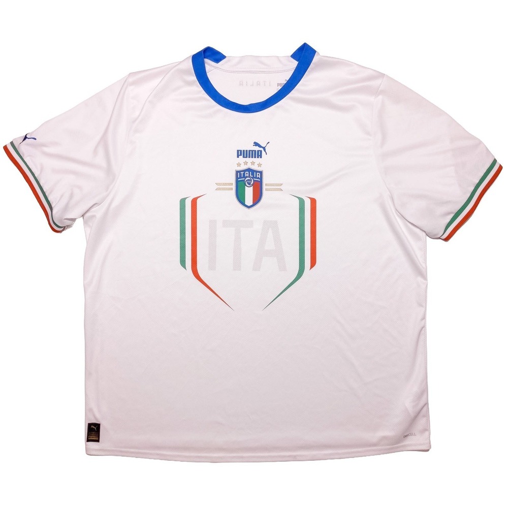 PUMA Italy Soccer Football Jersey 2022 Away 765650 White Men's 3XL